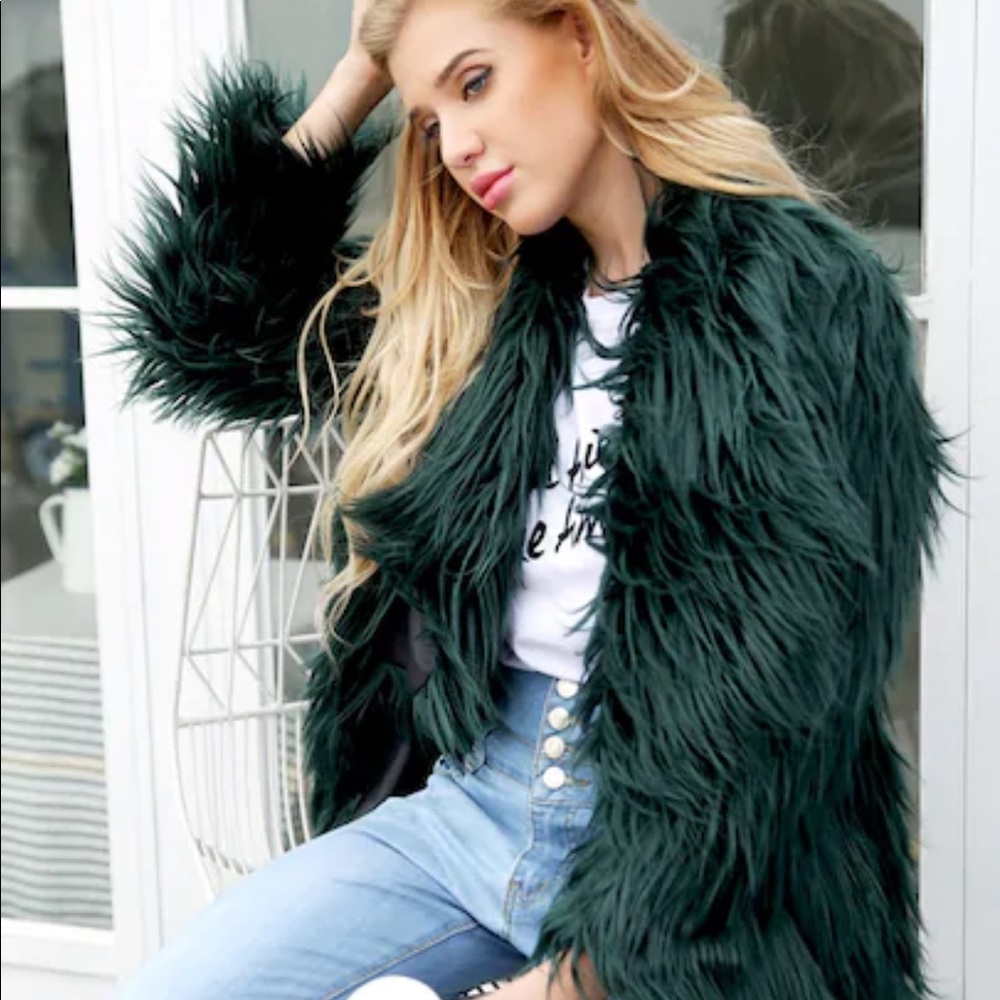 Solid faux fur